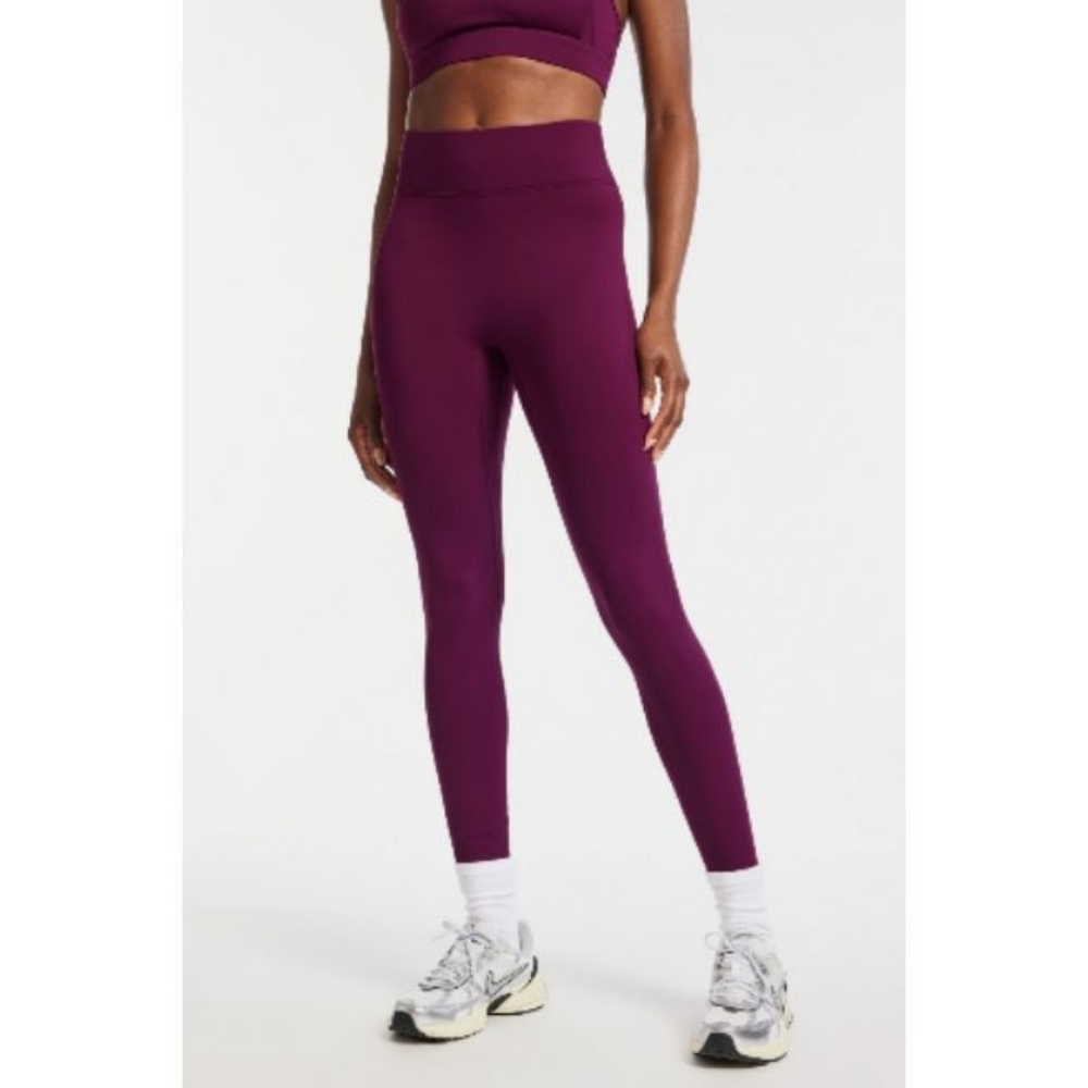 Bandier High Rise High Waist Slimming Leggings Athletic Gym Yoga Running Purple